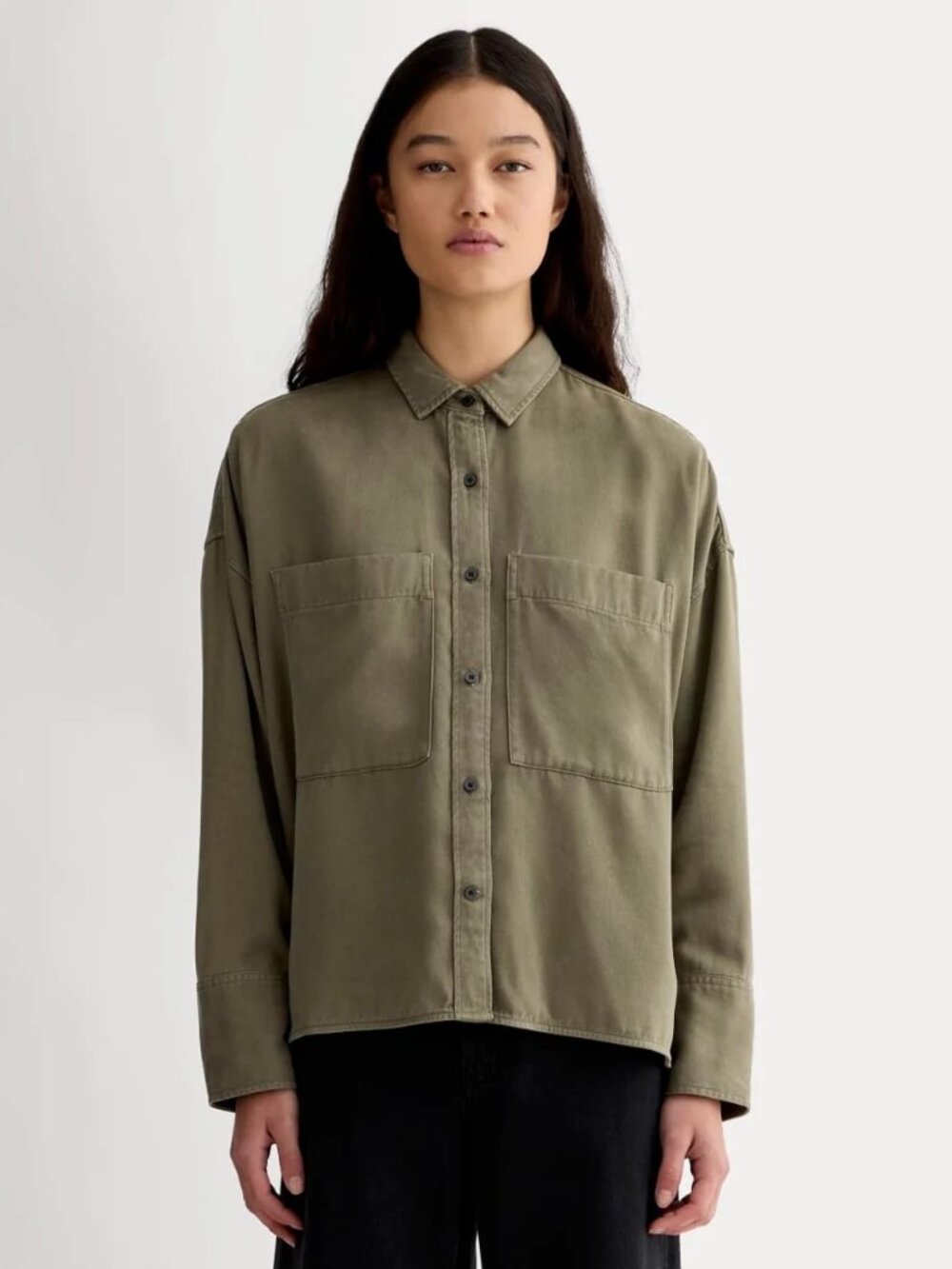 Everlane the Boxy Overshirt in Buttersoft Kalamata NEW